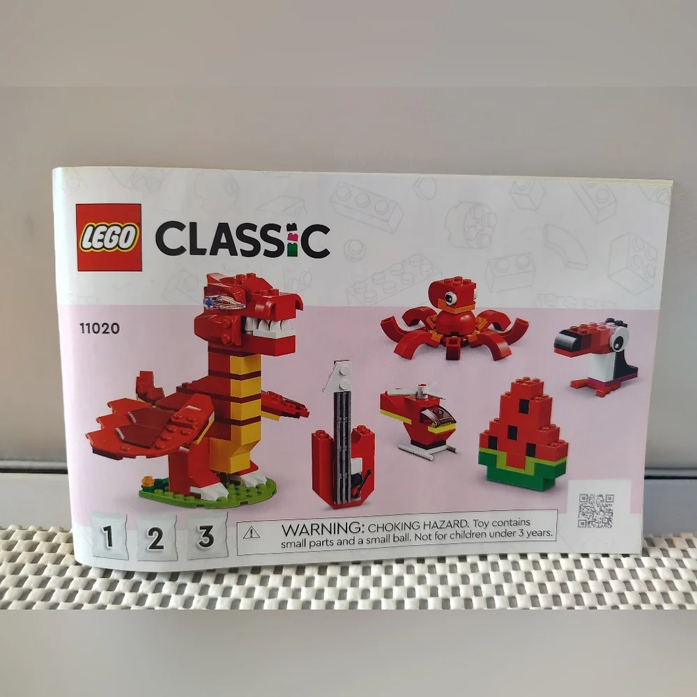 Lego 11020 Bags 1, 2, 3 with Booklet Instructions New, Unopened Dragon